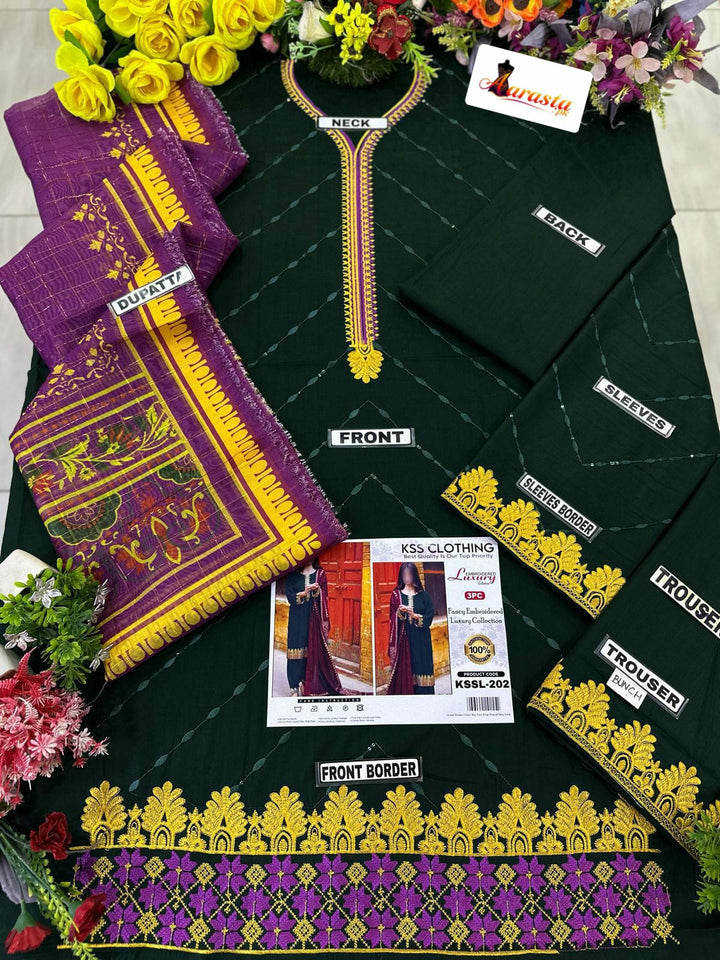 Iznik Lawn Suit-Aarasta