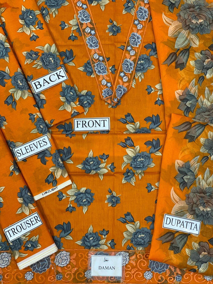 Limelight Lawn Suit-Aarasta