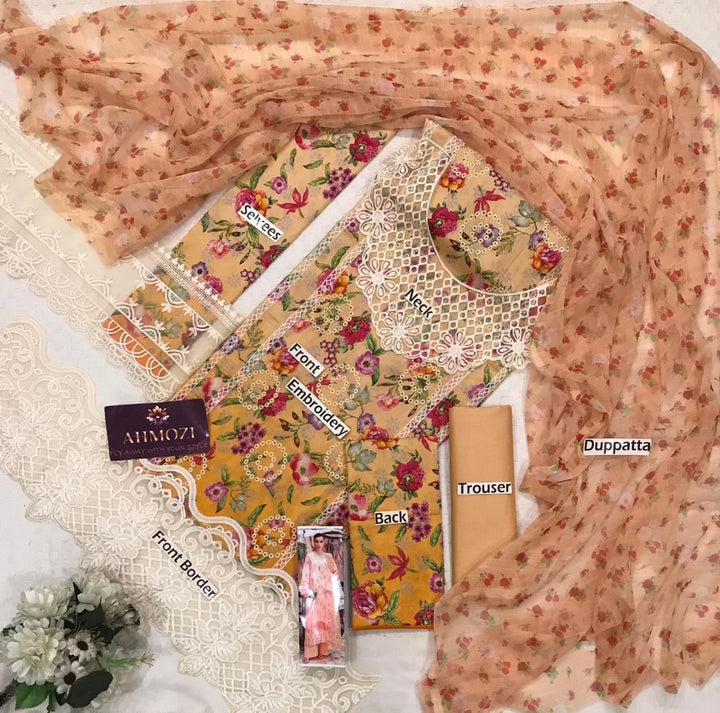 Rajbari Lawn Suit-Aarasta