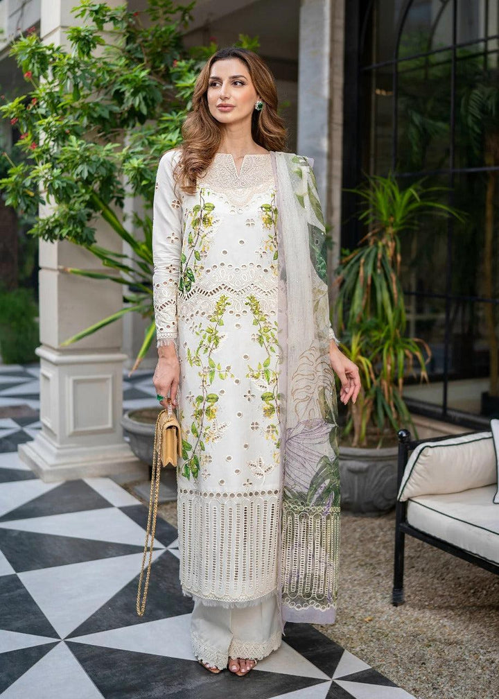 Summer Lawn Suit-White-Lawn-Chiffon-Aarasta