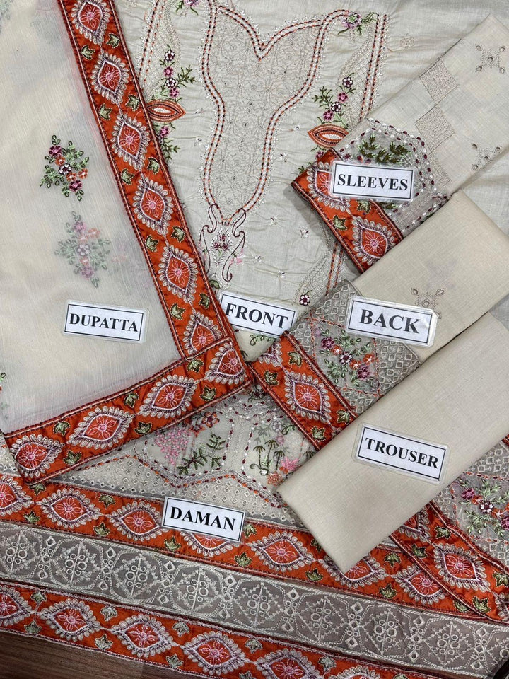 Qalamkar Lawn Suit-Aarasta