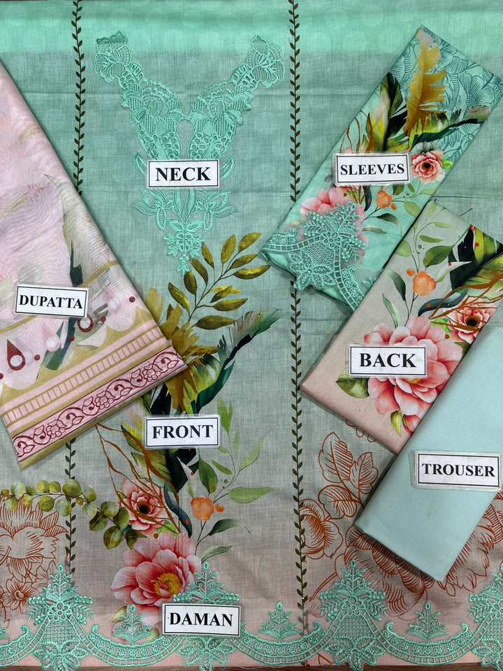 Qalamkar Lawn Suit-Aarasta