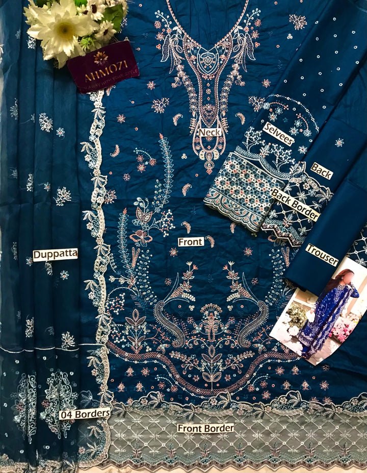 Qalamkar Lawn Suit-Aarasta