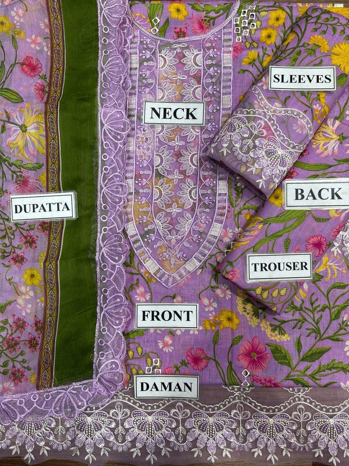 Qalamkar Lawn Suit-Aarasta