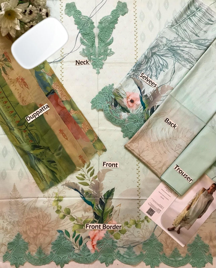 Qalamkar Lawn Suit-Aarasta