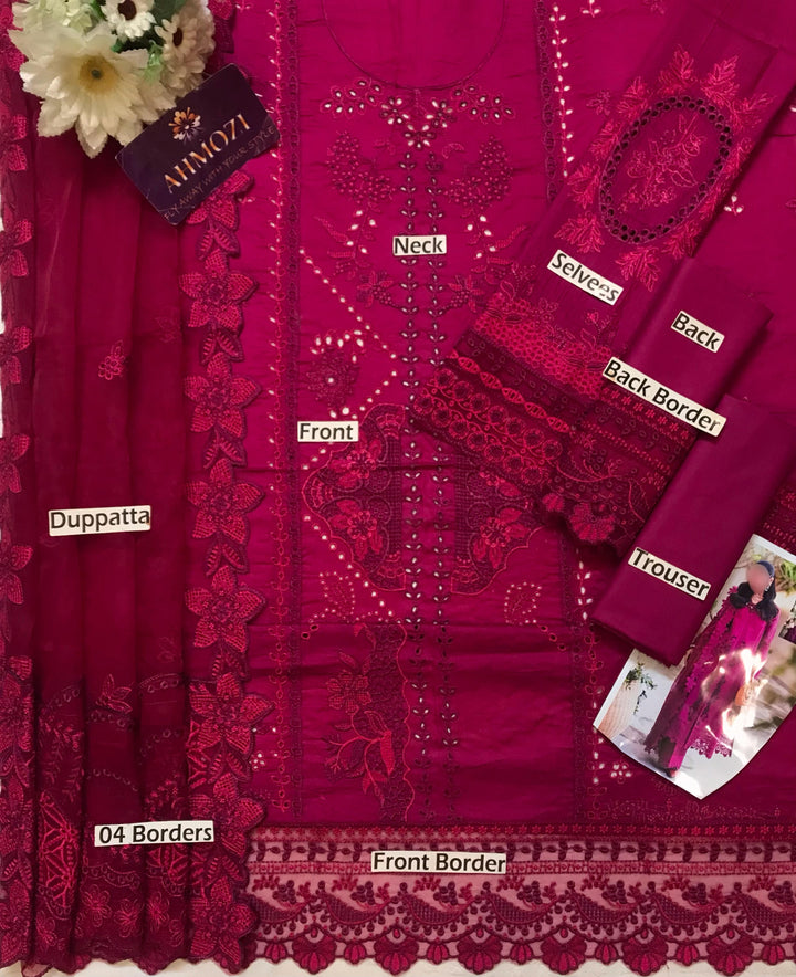 Qalamkar Lawn Suit-Aarasta
