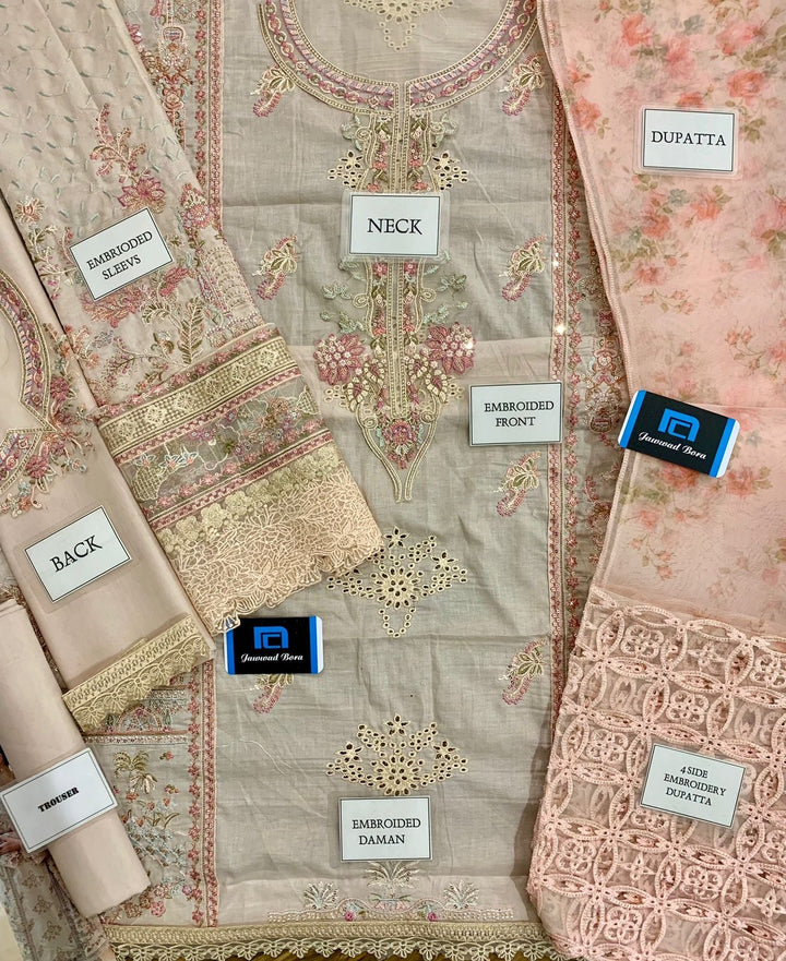 Qalamkar Lawn Suit-Aarasta