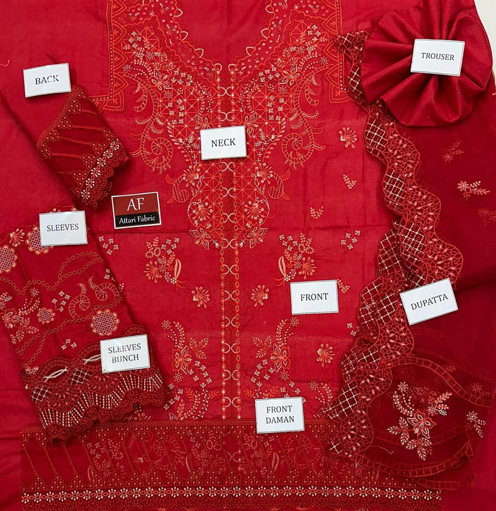 Qalamkar Lawn Suit-Aarasta