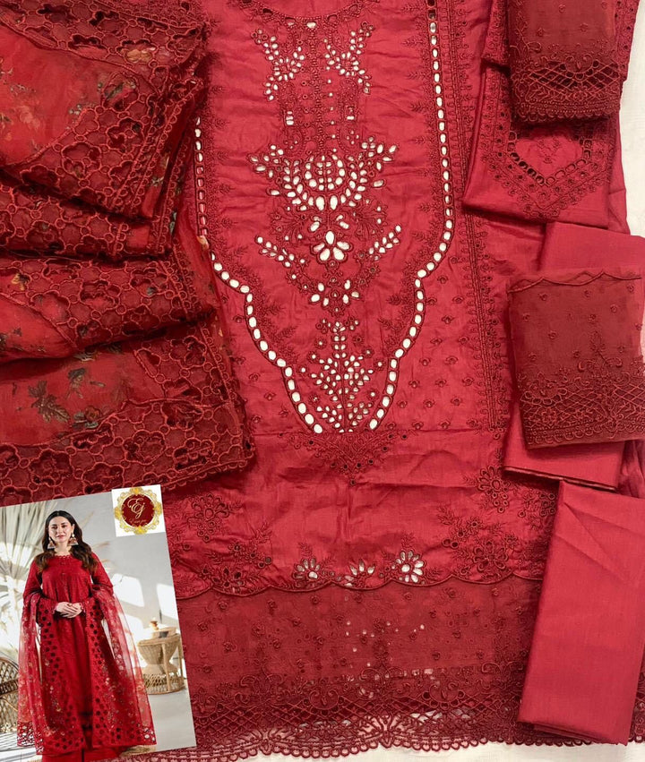 Qalamkar Lawn Suit-Aarasta