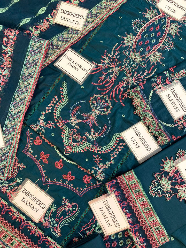 Qalamkar Lawn Suit-Aarasta