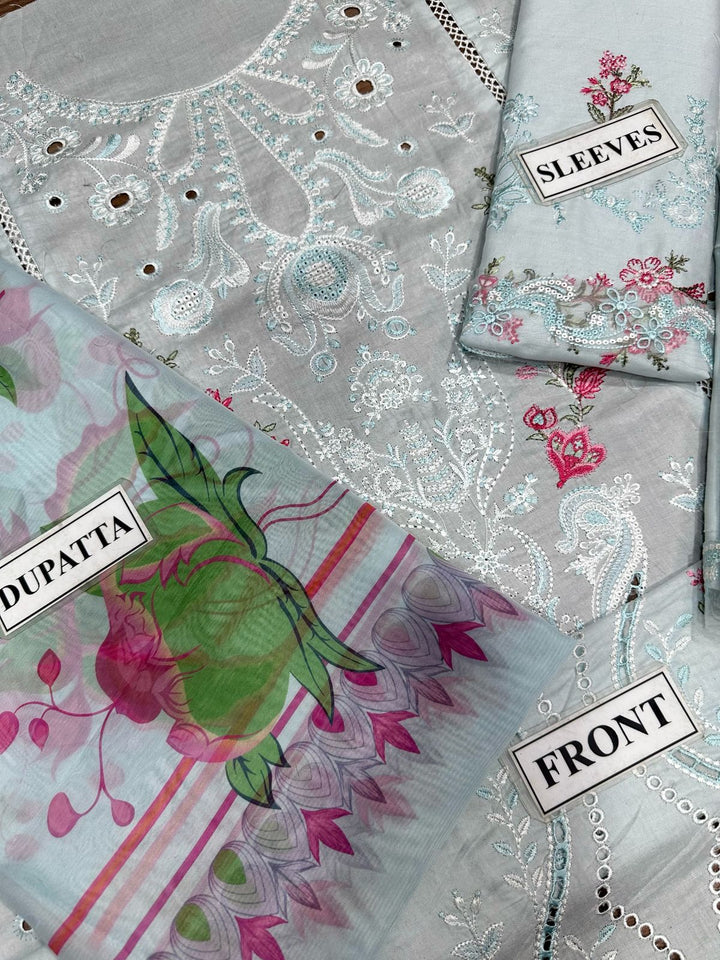 Qalamkar Lawn Suit-Aarasta