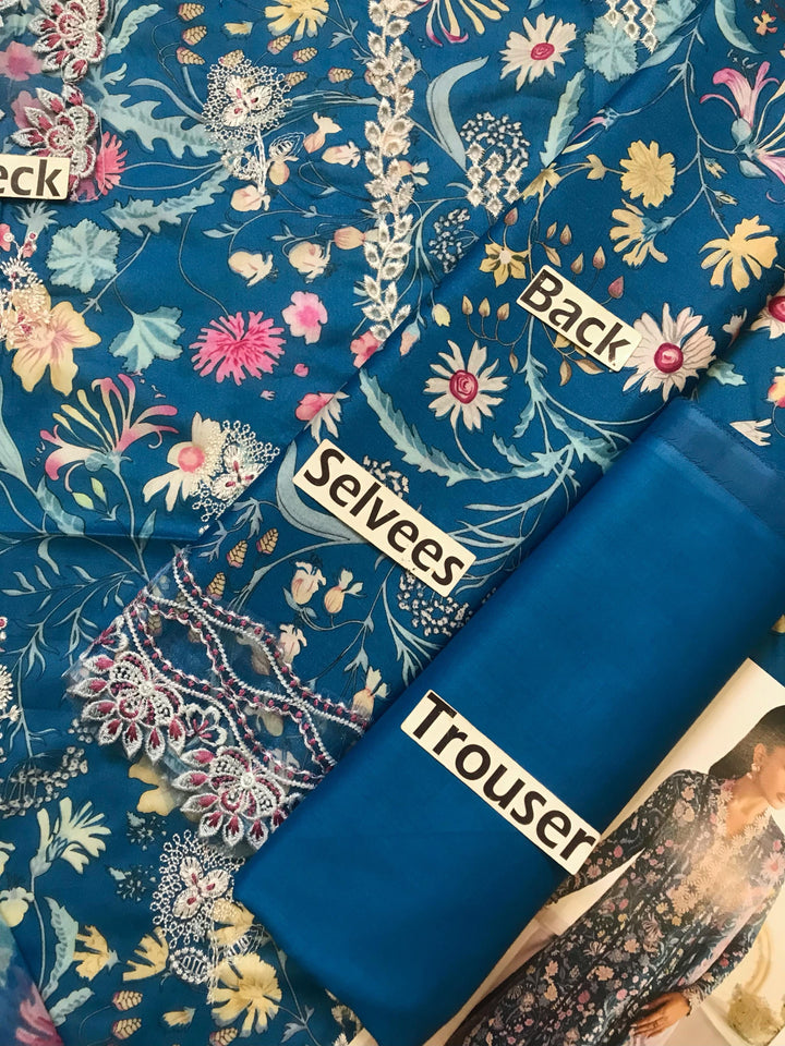 Qalamkar Lawn Suit-Aarasta