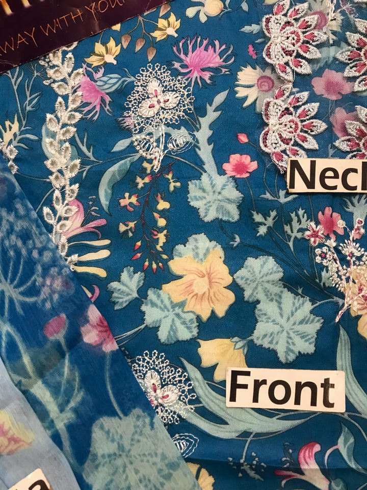 Qalamkar Lawn Suit-Aarasta