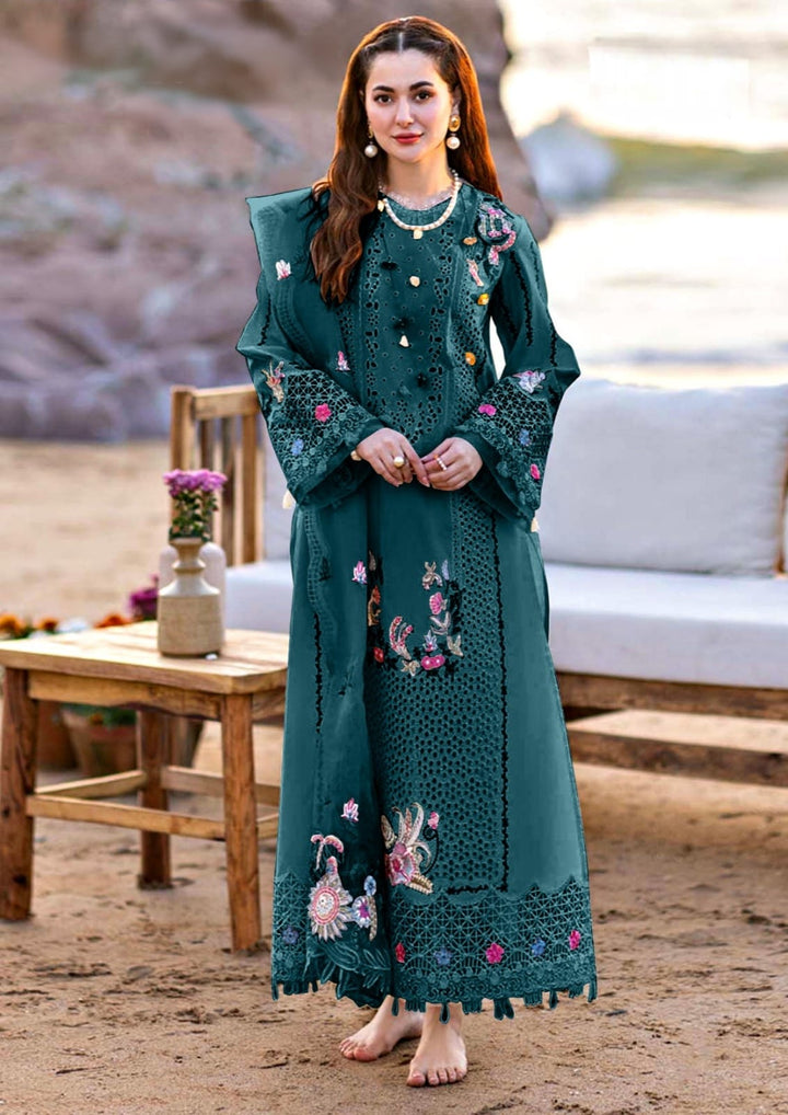 Qalamkar Lawn Suit-Lawn-Zinc-Organza-Aarasta