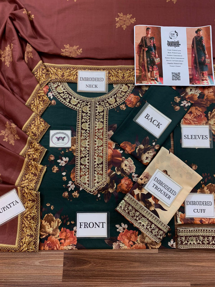 Ramsha Lawn Suit-Aarasta