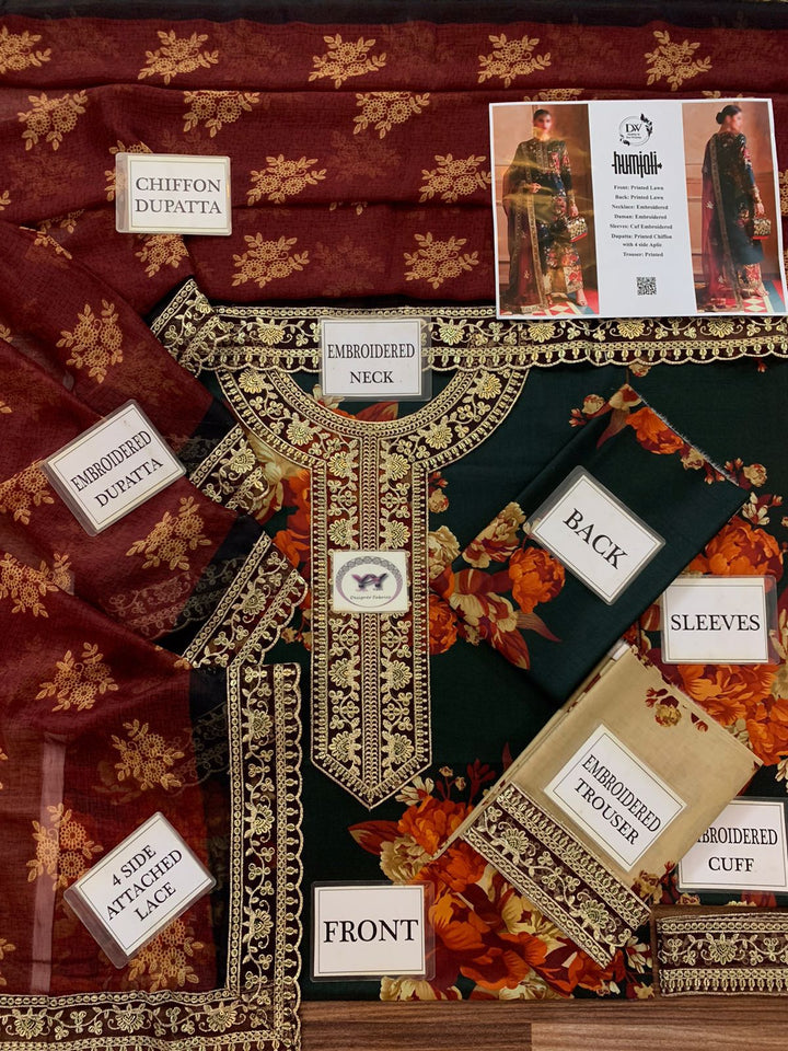 Ramsha Lawn Suit-Aarasta