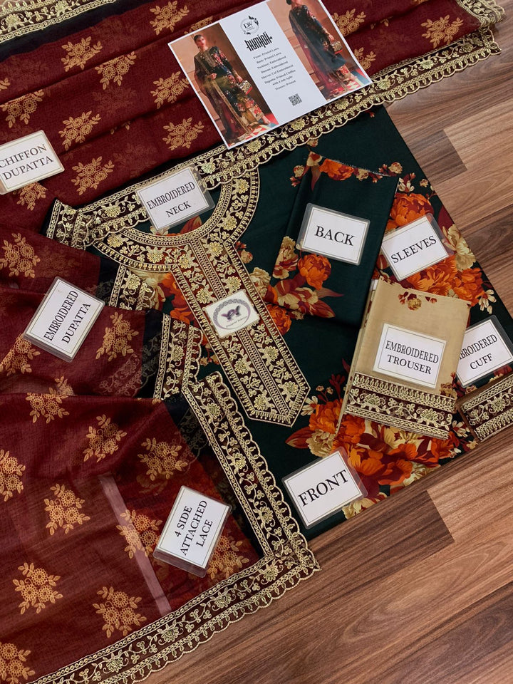 Ramsha Lawn Suit-Aarasta