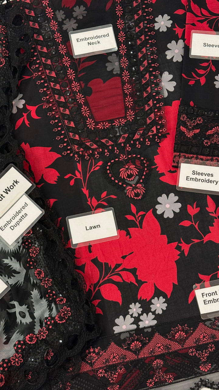 Ramsha Lawn Suit-Aarasta