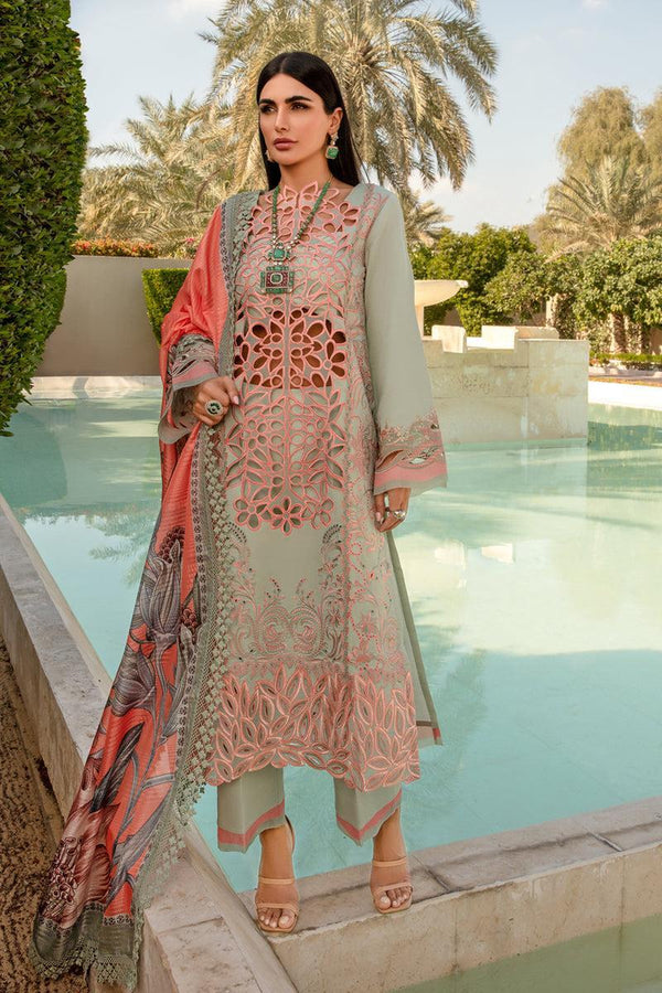 Rangrasiya Lawn Suit-Green-Lawn-Silk-Aarasta