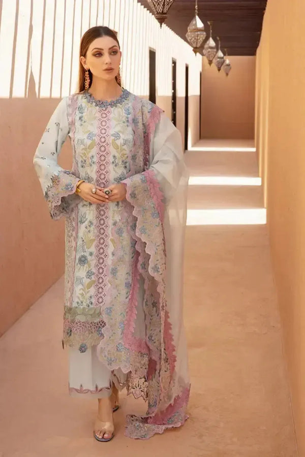 Rangrasiya Lawn Suit-Grey-Lawn-Net-Aarasta
