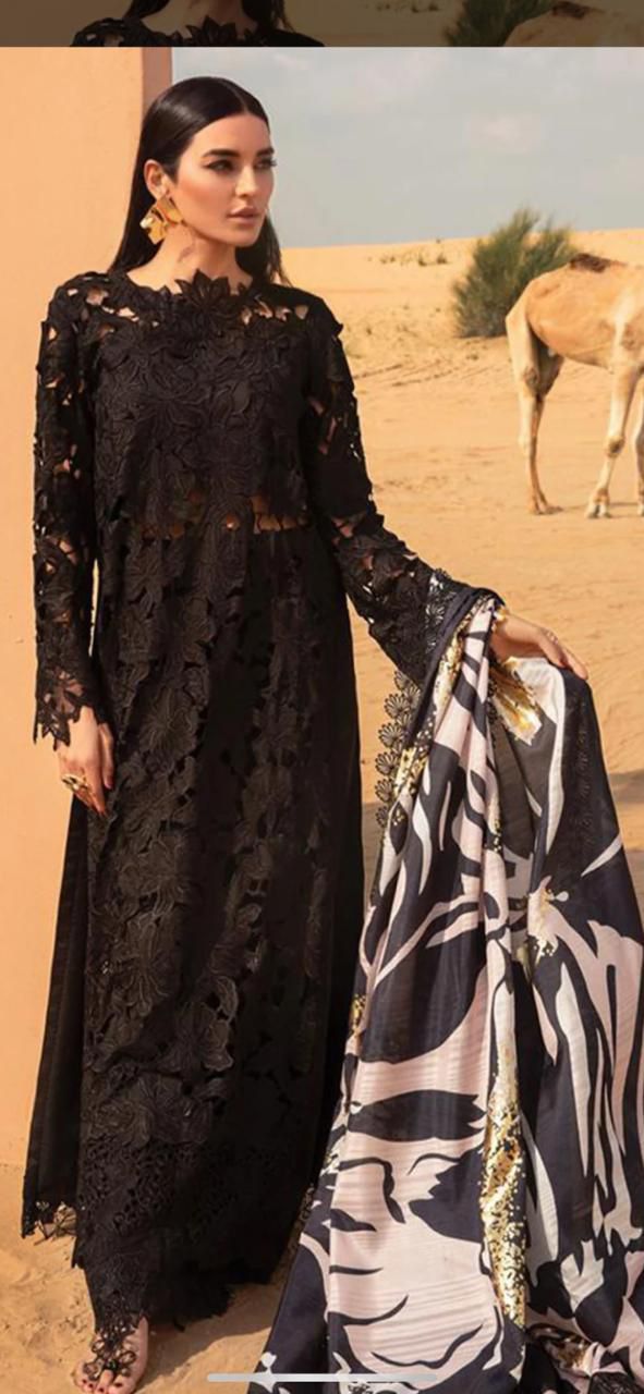 Rang Rasiya Lawn Suit-Lawn-Black-Silk-Aarasta