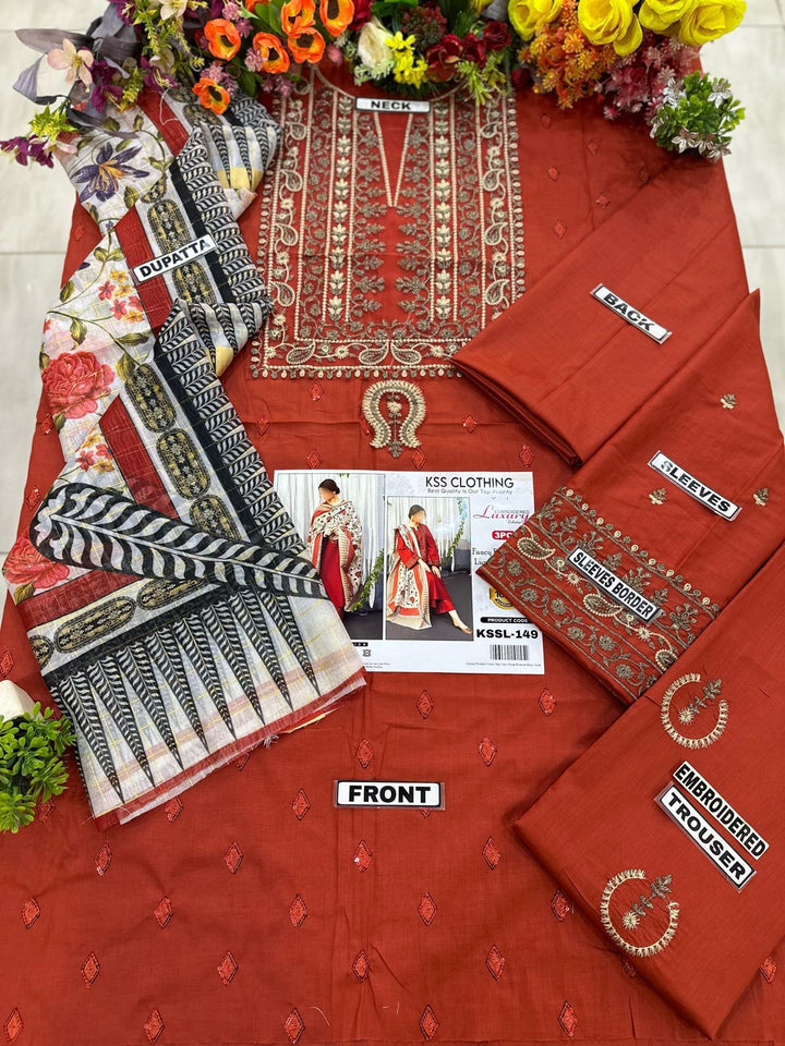 Sana Safinaz Lawn Suit-Aarasta