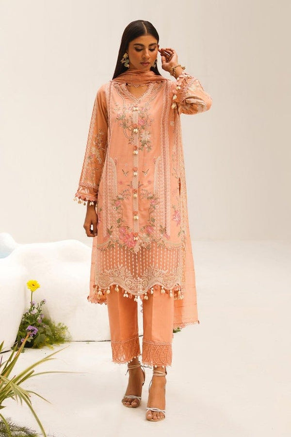 Sana Safinaz Lawn Suit-Lawn-Orange-Organza-Aarasta