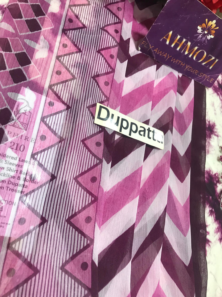 Sapphire Lawn Suit-Aarasta