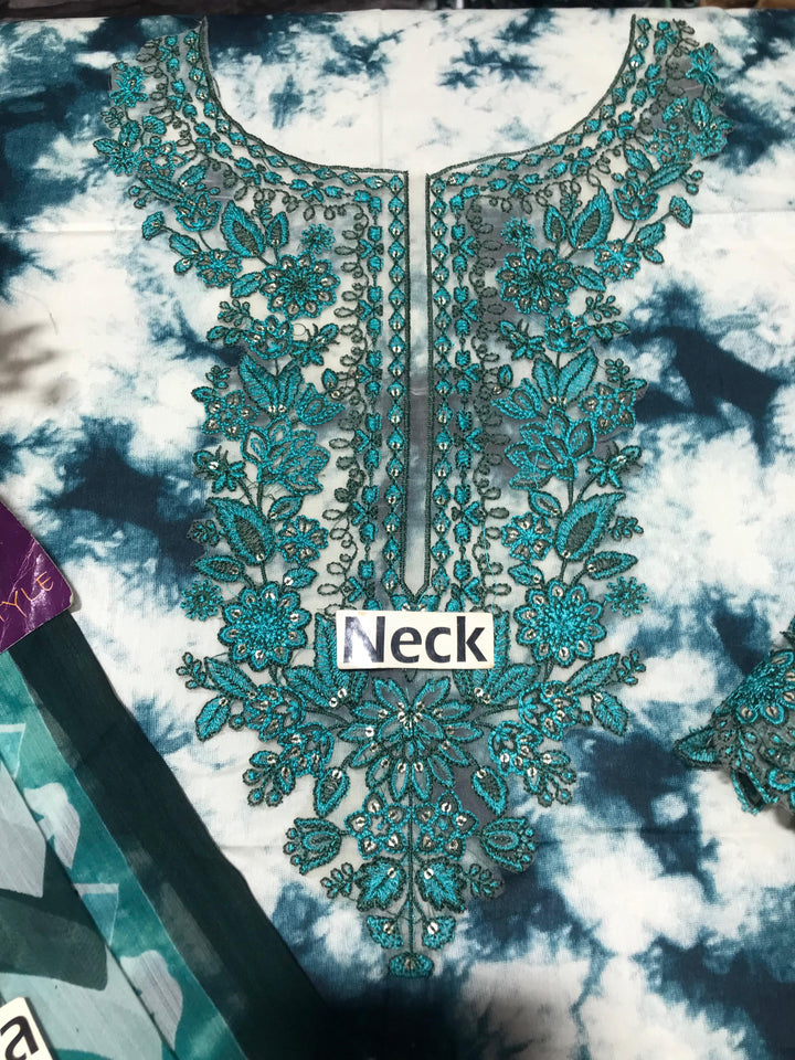 Sapphire Lawn Suit-Aarasta