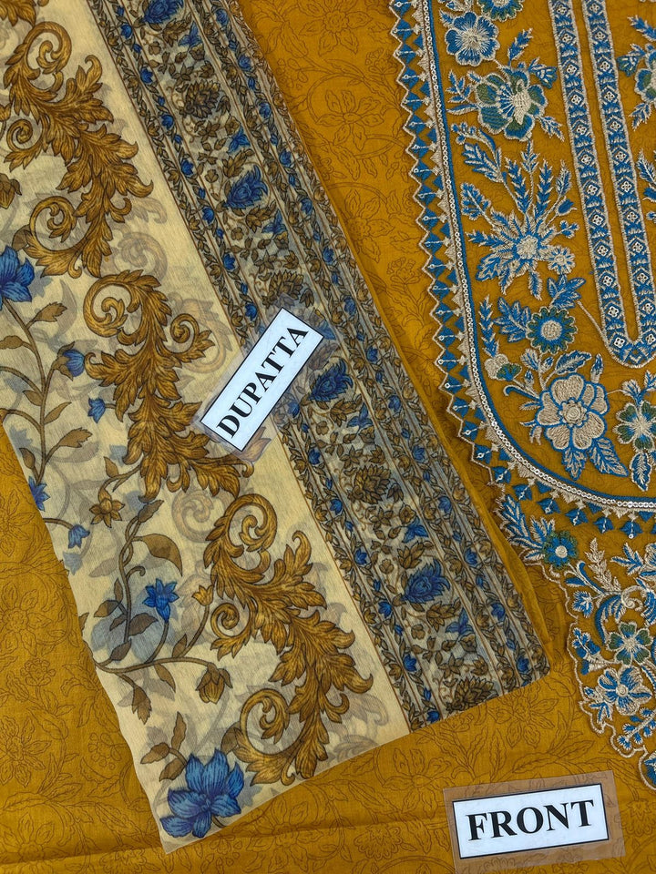 Sapphire Lawn Suit-Aarasta