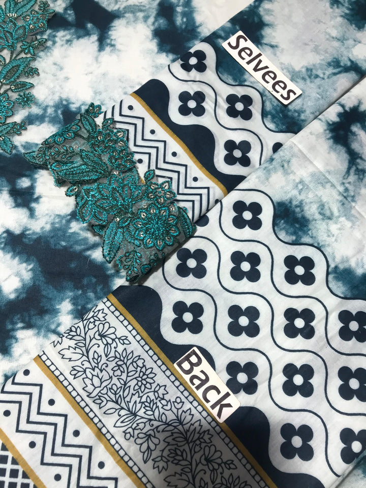 Sapphire Lawn Suit-Aarasta