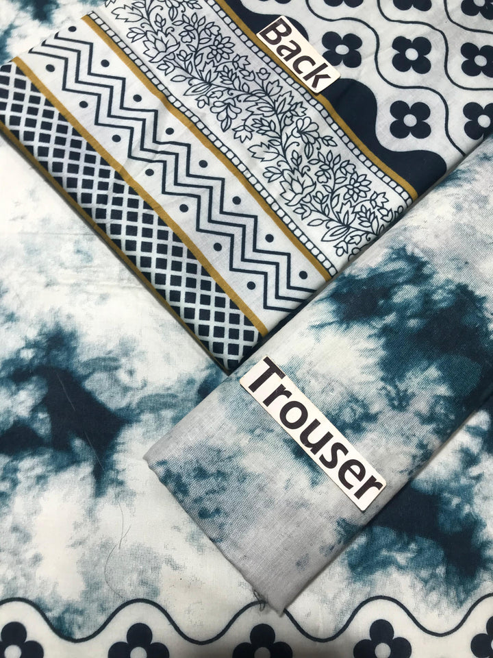 Sapphire Lawn Suit-Aarasta