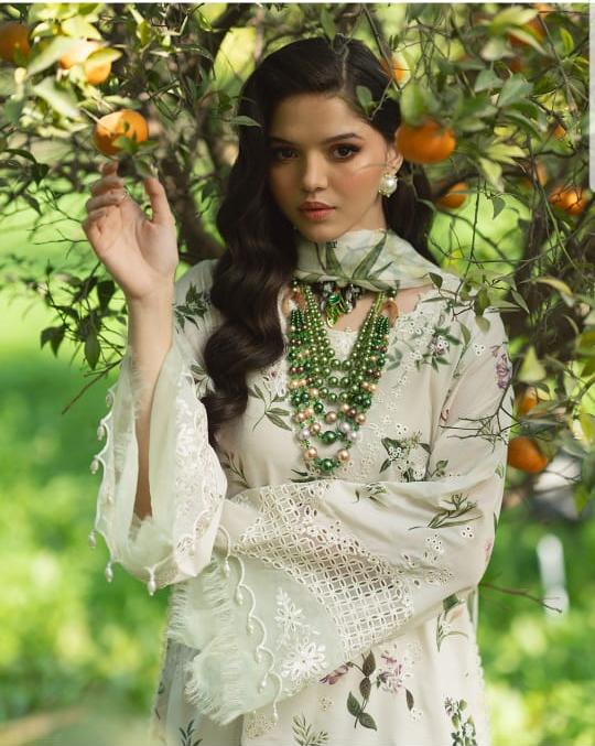 Sardinia Lawn Suit-Aarasta