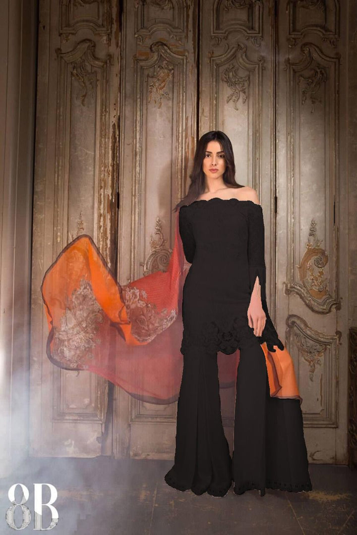 Sobia Nazir Lawn Suit-Lawn-Black-Silk-Aarasta