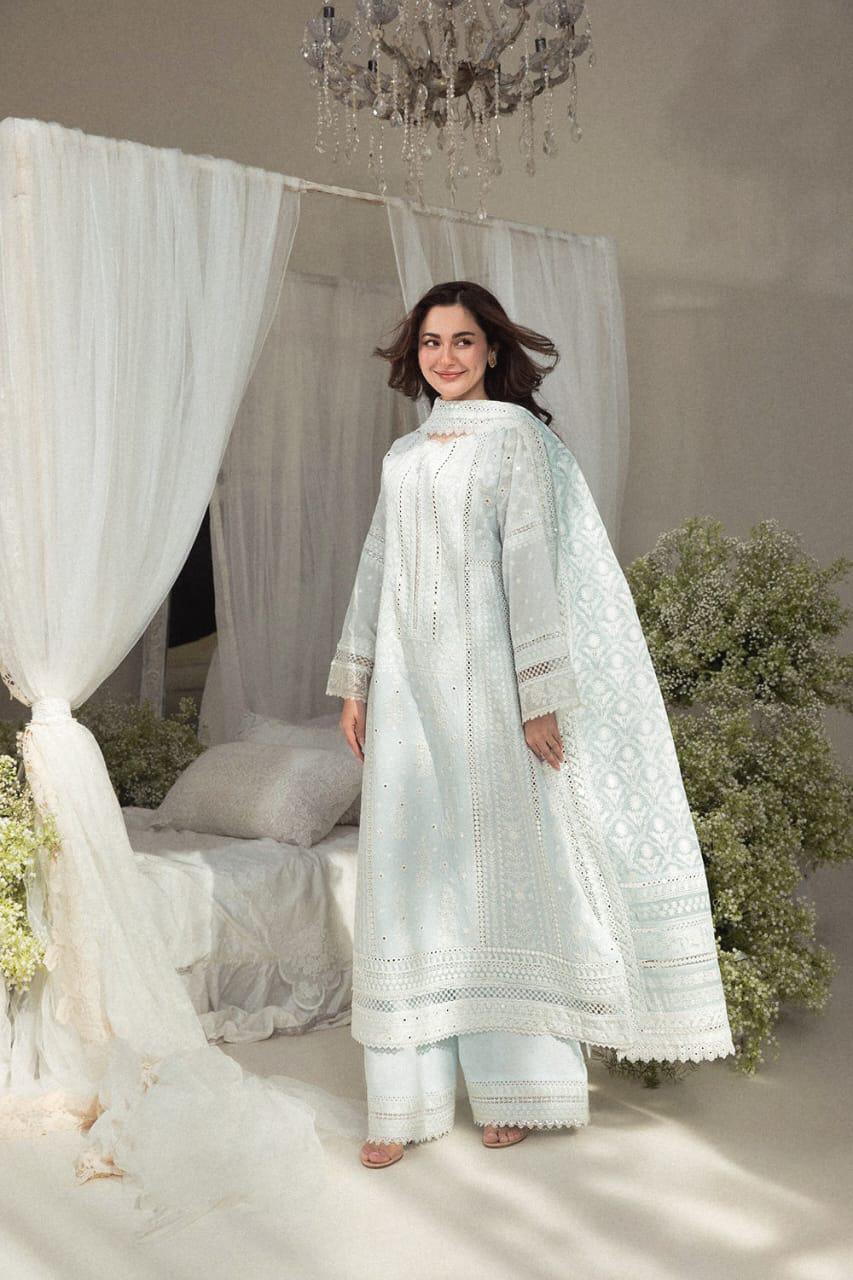 Sobia Nazir Lawn Suit-White-Lawn-Net-Aarasta