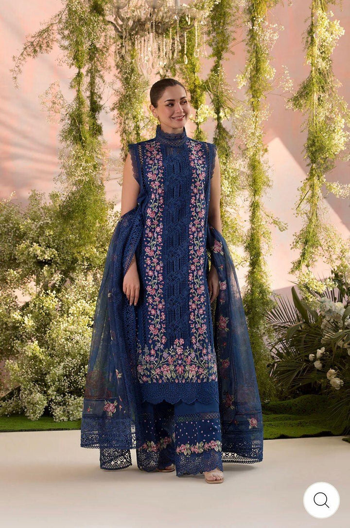 Sobia Nazir Lawn Suit-Zinc-Lawn-Net-Aarasta