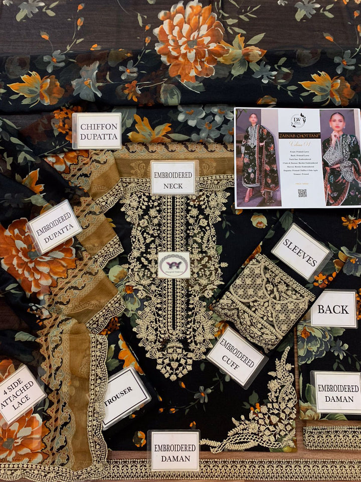 Zainab Chottani Lawn Suit-Aarasta