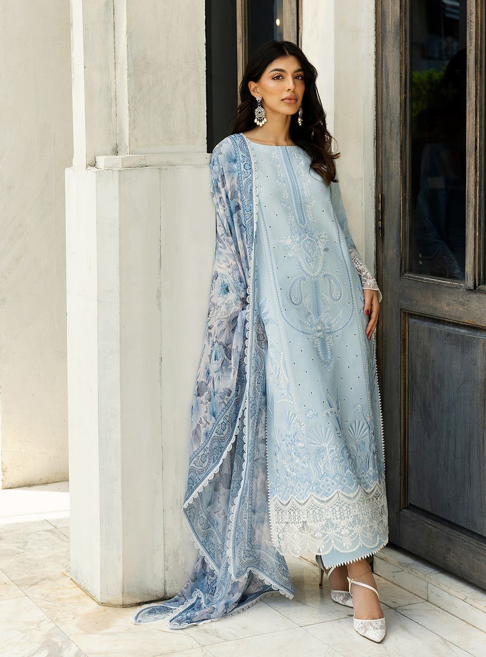 Zainab Chottani Lawn Suit-Ferozi-Lawn-Aarasta