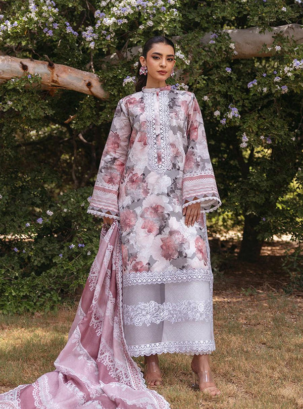 Zainab Chottani Lawn Suit-Lawn-White-Chiffon-Aarasta