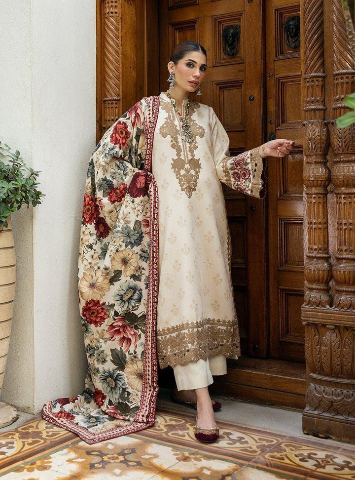 Zainab Chottani Lawn Suit-Off White-Lawn-Chiffon-Aarasta