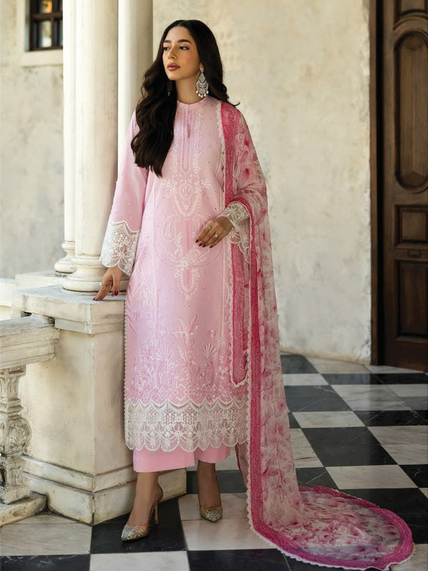 Zainab Chottani Lawn Suit-Pink-Lawn-Aarasta