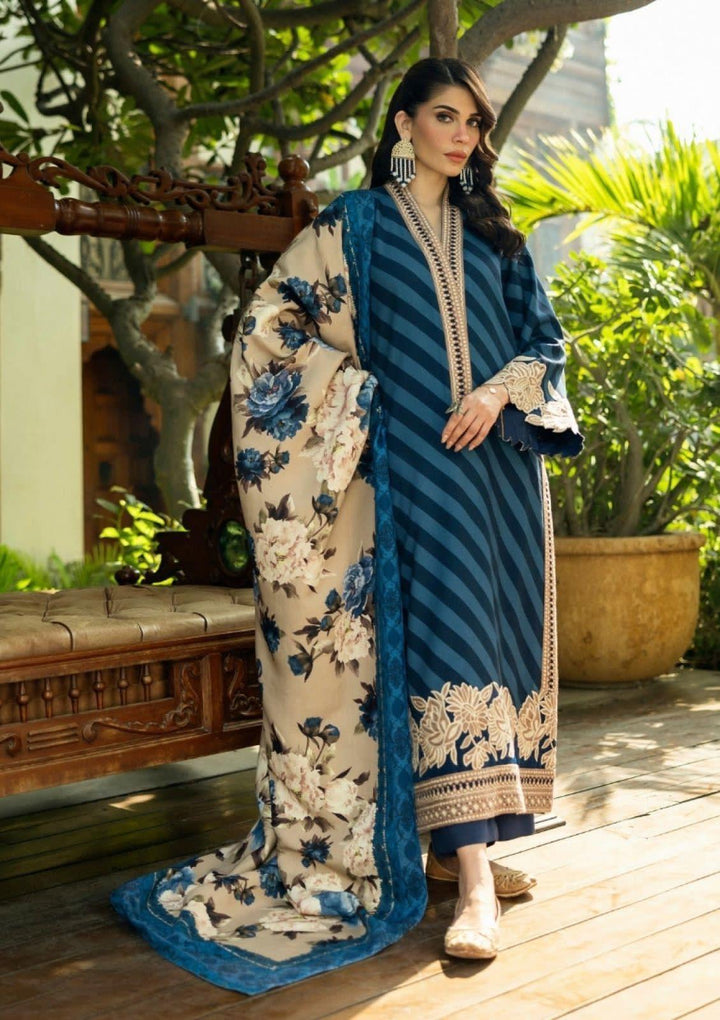 Zainab Chottani Lawn Suit-Zinc-Lawn-Chiffon-Aarasta