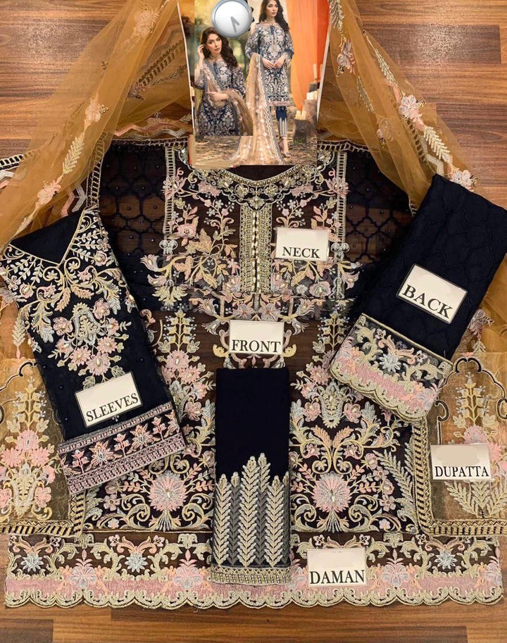 Adan Libas Organza Suit-Aarasta