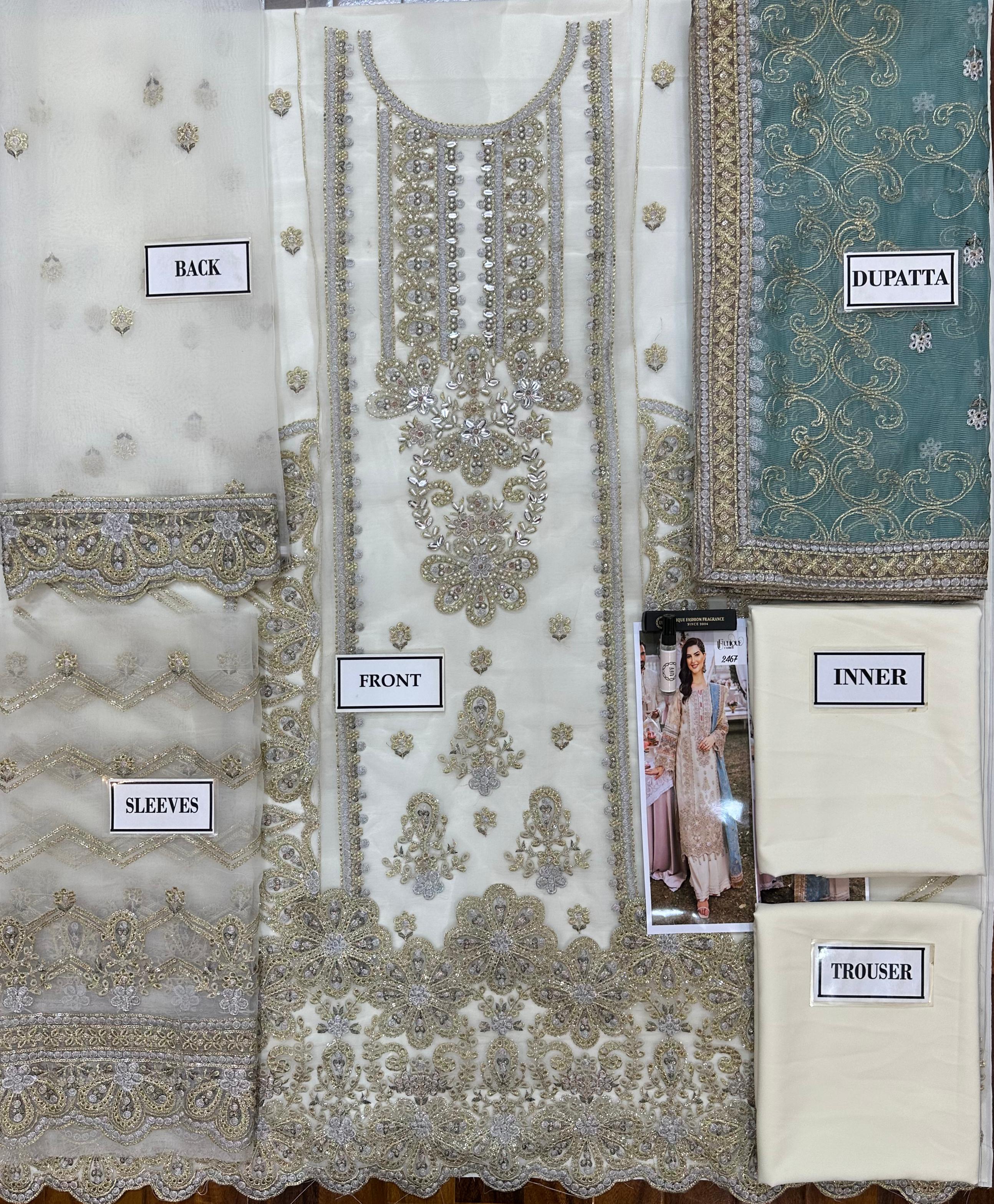 Adan Libas Organza Suit-Aarasta