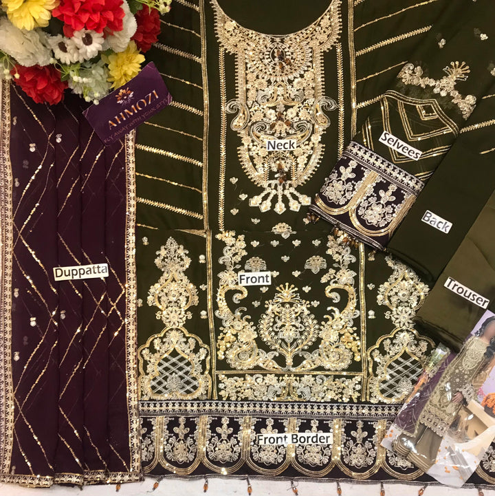 Adan Libas Chiffon Suit-Aarasta