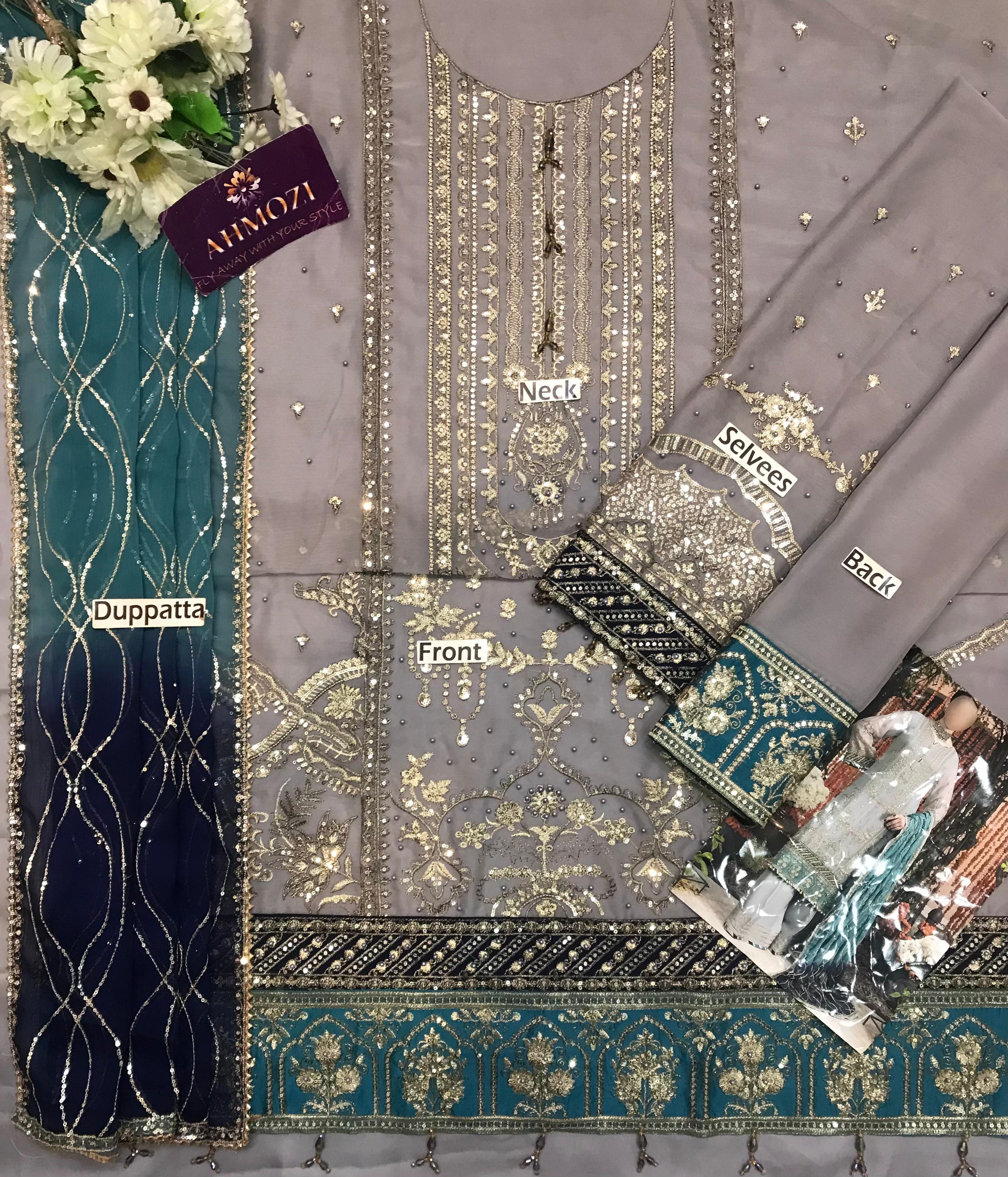 Adan Libas Chiffon Suit-Aarasta