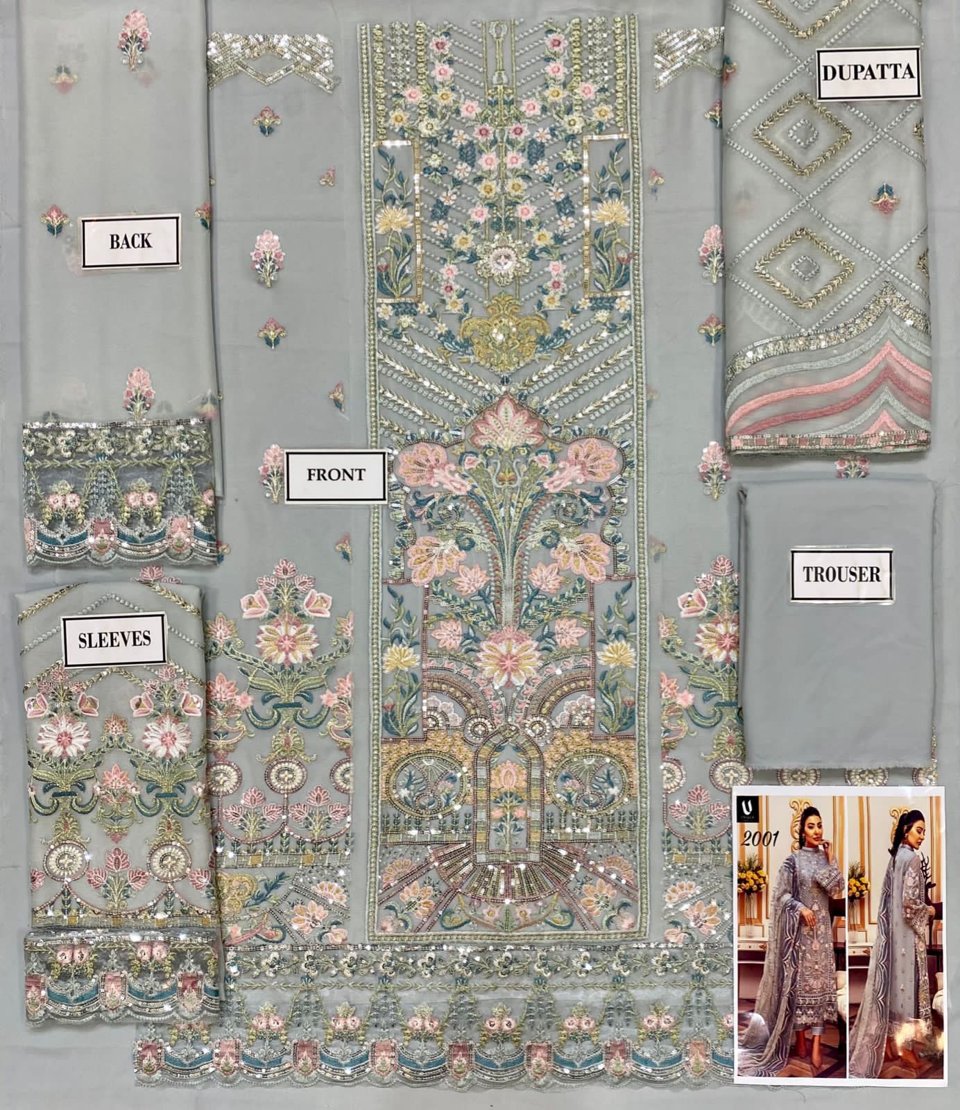 Adan Libas Chiffon Suit-Aarasta