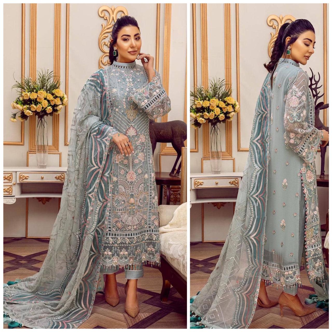 Adan Libas Chiffon Suit-Aarasta