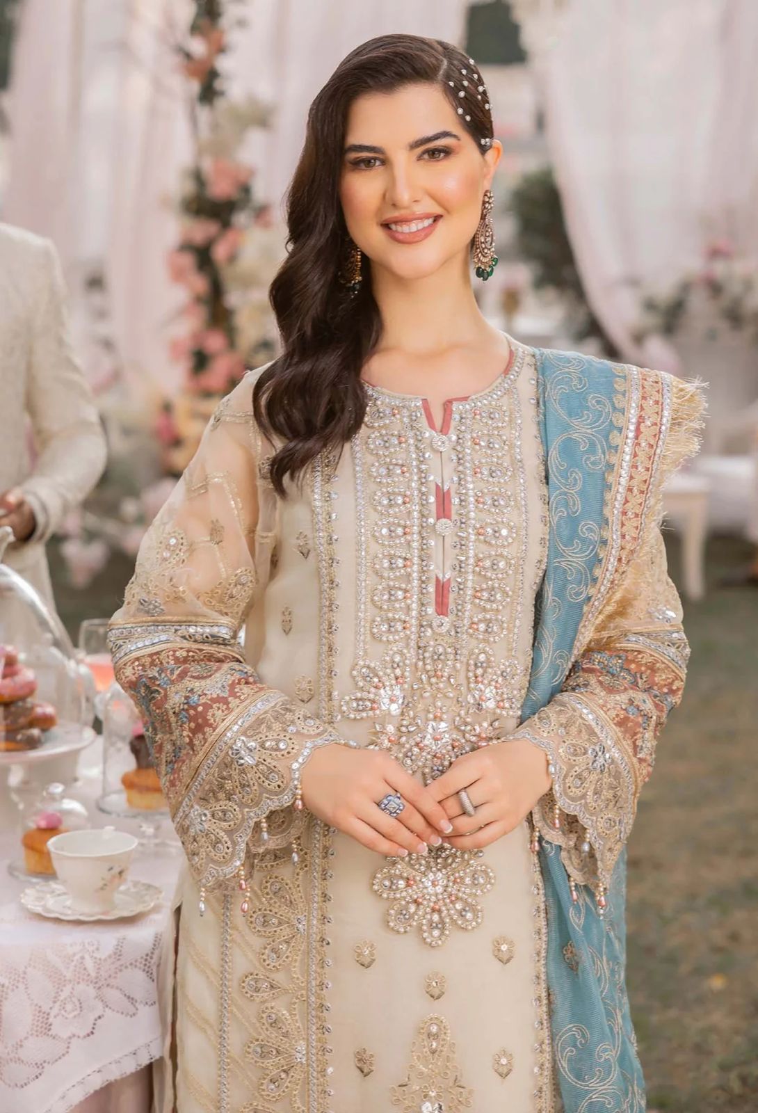 Adan Libas Organza Suit-Aarasta