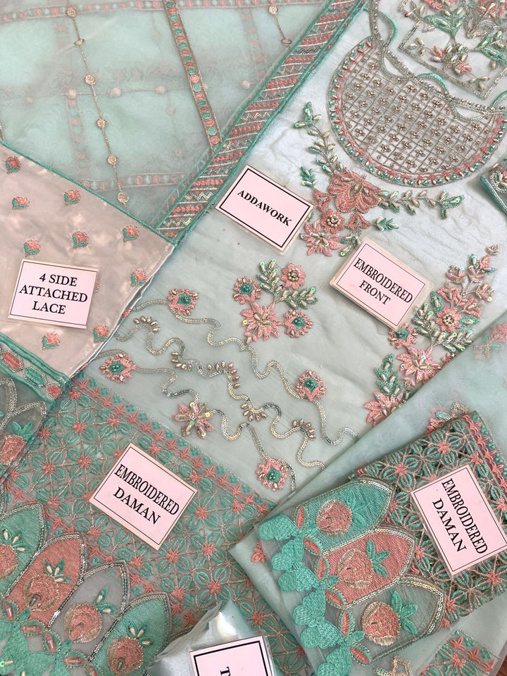 Afrozeh Organza Suit-Aarasta